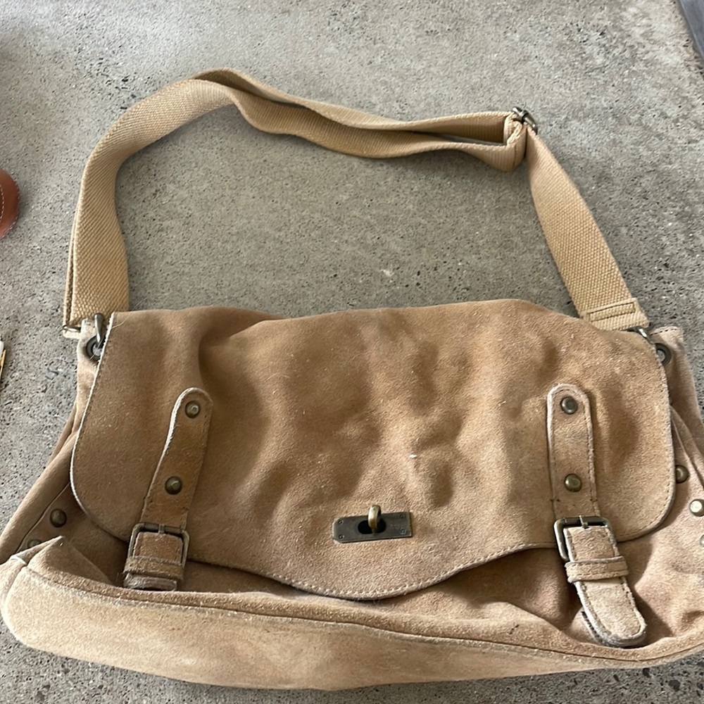 Free people suede messenger